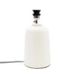 Base de lampe de table en céramique blanche pour décoration élégante