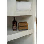 Boîte de rangement rectangulaire en perles dorées motif géométrique