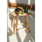 Boîte de rangement rectangulaire en perles dorées motif géométrique