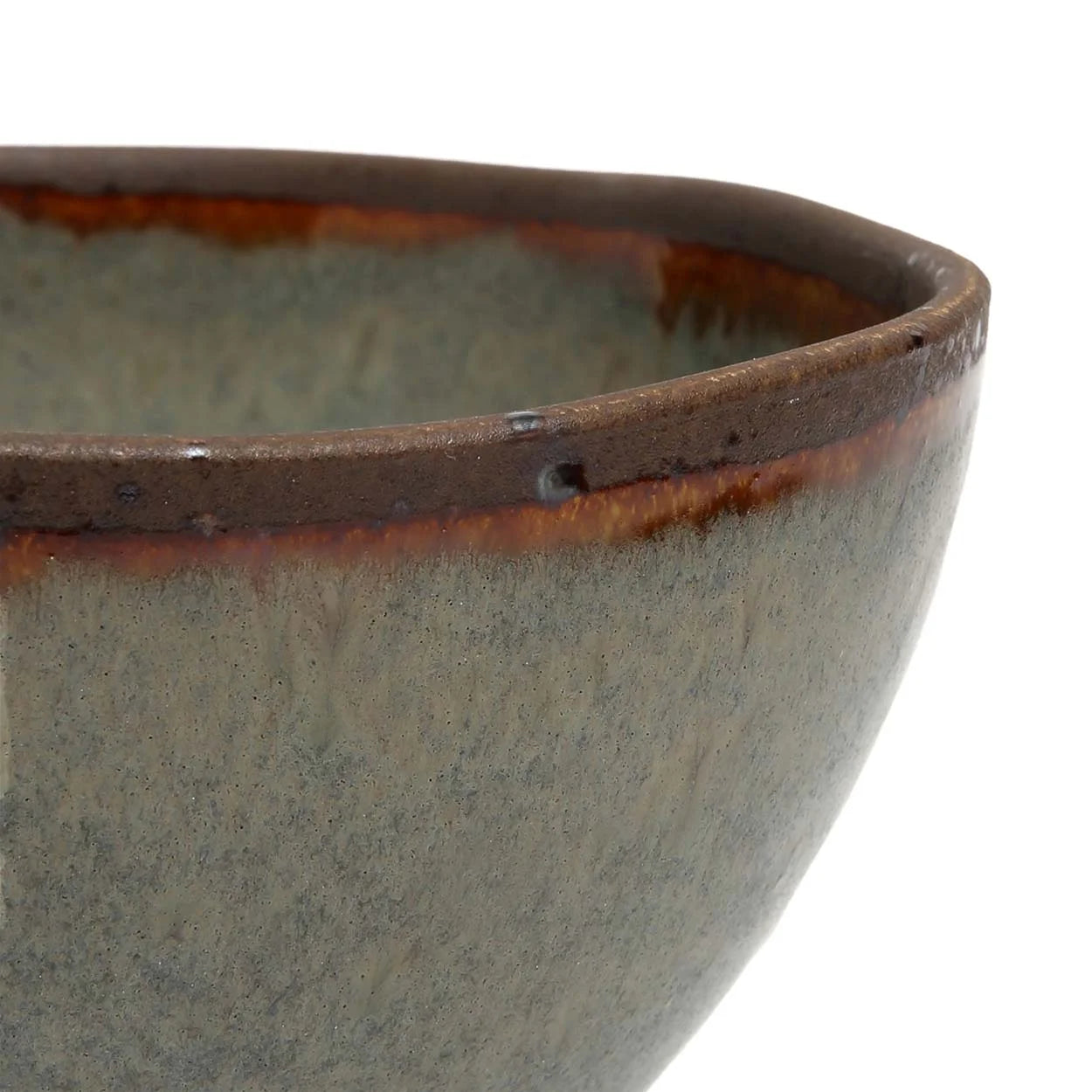 Fragment de bol en céramique glacée pour le lot de 6 Côa de Bol en céramique artisanale