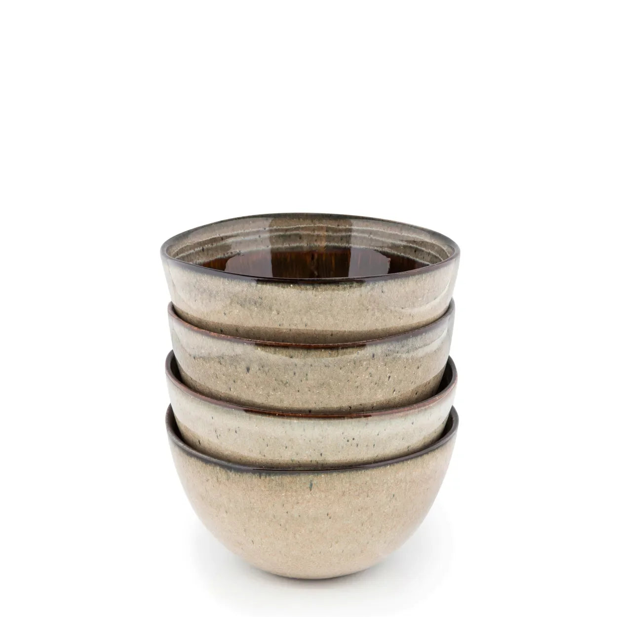 Bol en céramique artisanale 15 cm – Lot de 6 multicolores