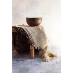 Bol coco naturel blanc artisanale, bol en noix de coco fait main avec intérieur blanc lisse