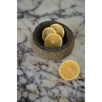 Bol décoratif en pierre naturelle noire aspect brut