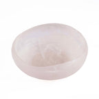 Bol décoratif en résine ivoire forme organique translucide lisse