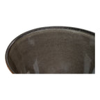 Bol en grès gris marron de 15 cm, lot de 4 pièces, idéal pour la vaisselle
