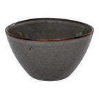 Bol en grès gris marron ø15 cm – Lot de 4 pièces
