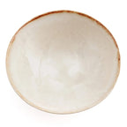 Bol de service en céramique blanche bord doré – Ø32 cm