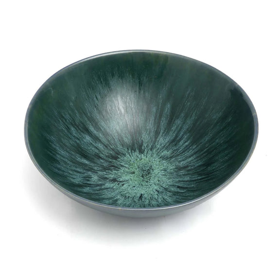 Bol de service en céramique bleue 26 cm – Lot de 2