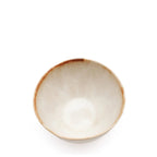 Bols à sauce en céramique beige dégradé bord irrégulier – Set de 6
