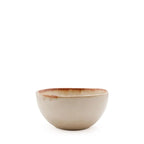 Bols à sauce en céramique beige dégradé avec bord irrégulier, assortiment de 6