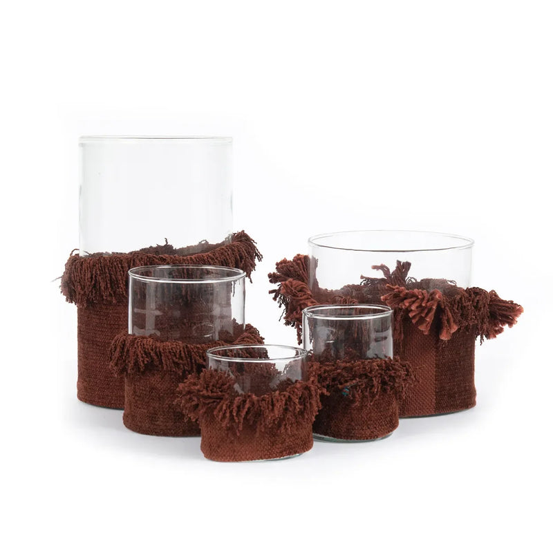 Bougeoir en velours bordeaux 8 cm – Oh My Gee S