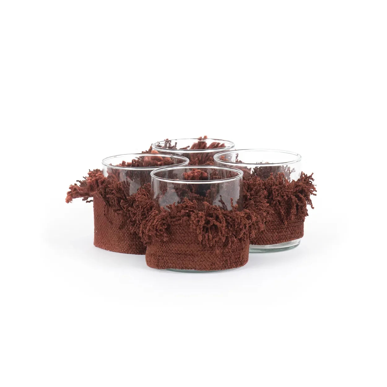 Bougeoir en velours bordeaux 8 cm – Oh My Gee S