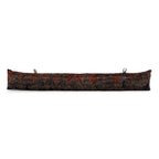 Bord de porte en tissu à motifs pour stopper les courants dans le style Le Cale-Porte Oh My Gee Noir Orange