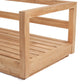 Canapé 2 places en teck recyclé pour extérieur naturel