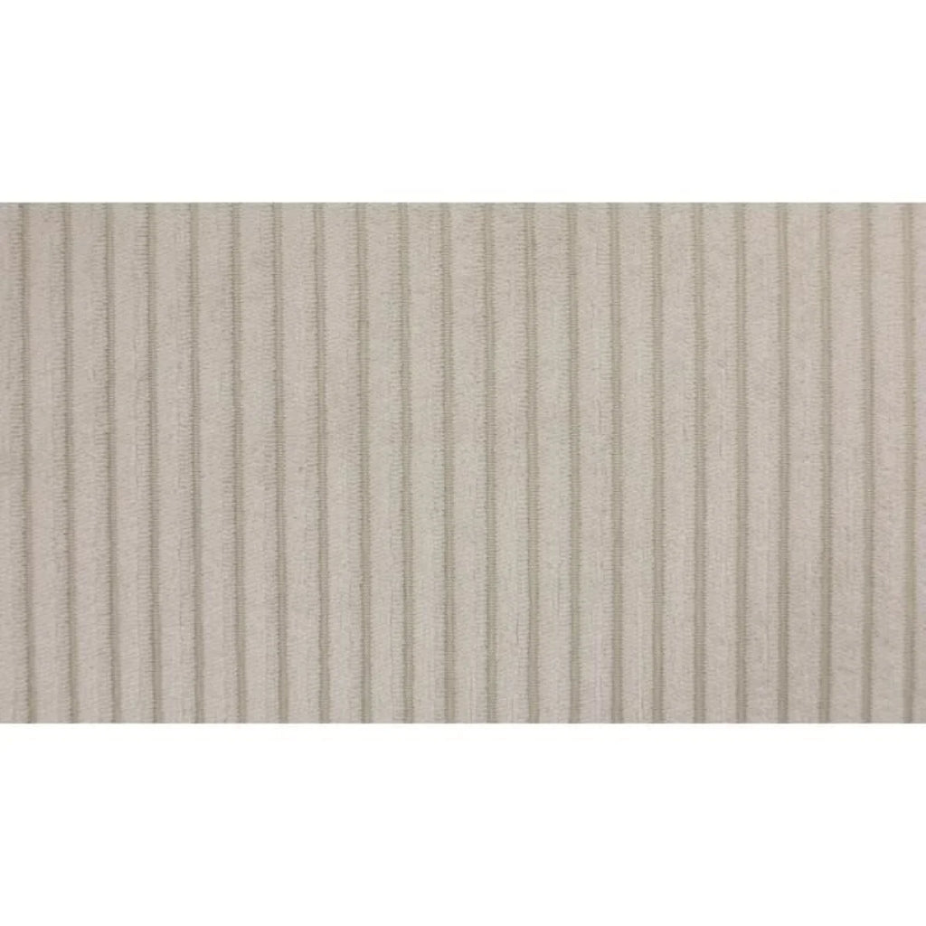 Canapé d’angle convertible en tissu côtelé beige à rayures verticales, 247x183 cm