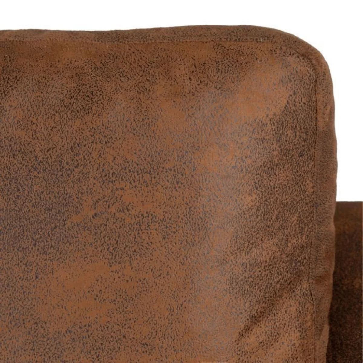 Coussin d’angle gauche en cuir vieilli brun pour canapé salon 215x140 cm