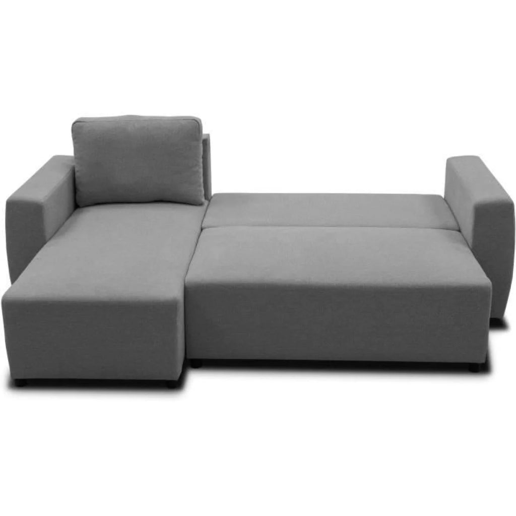 Canapé d’angle réversible gris anthracite 224x155 cm avec coffre