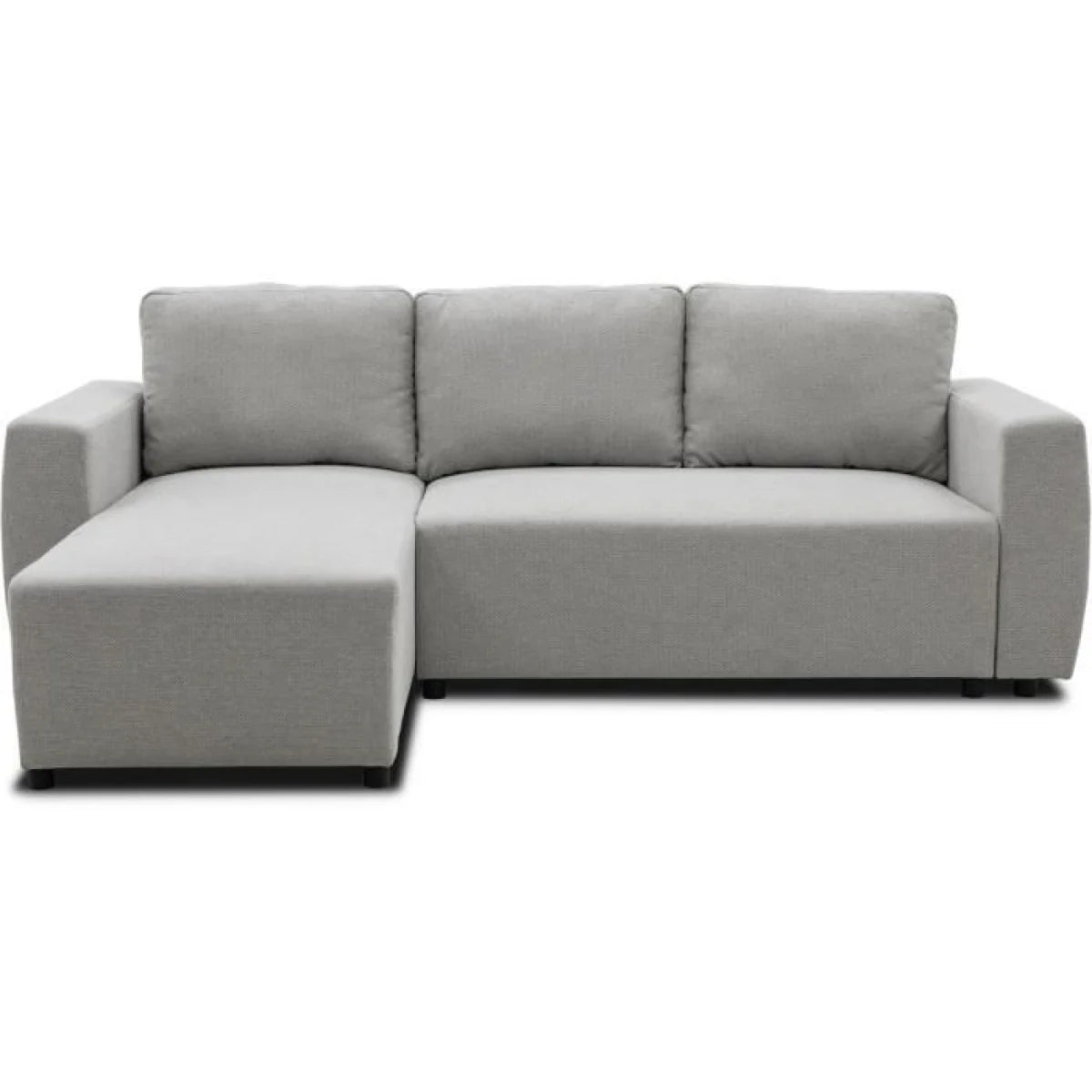 Canapé d’angle réversible gris clair avec méridienne gauche 224x155 cm