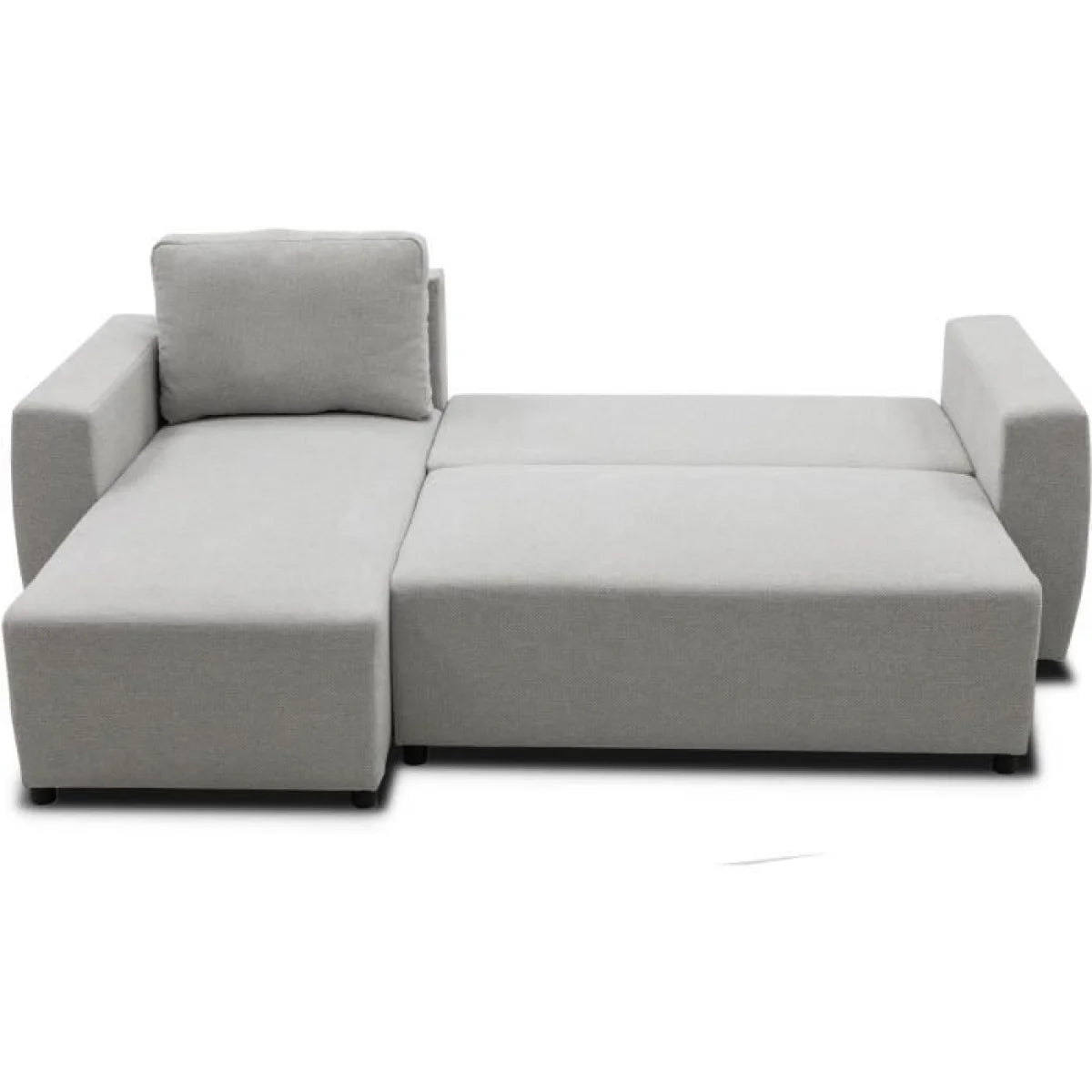 Canapé d’angle réversible gris clair avec méridienne gauche 224x155 cm