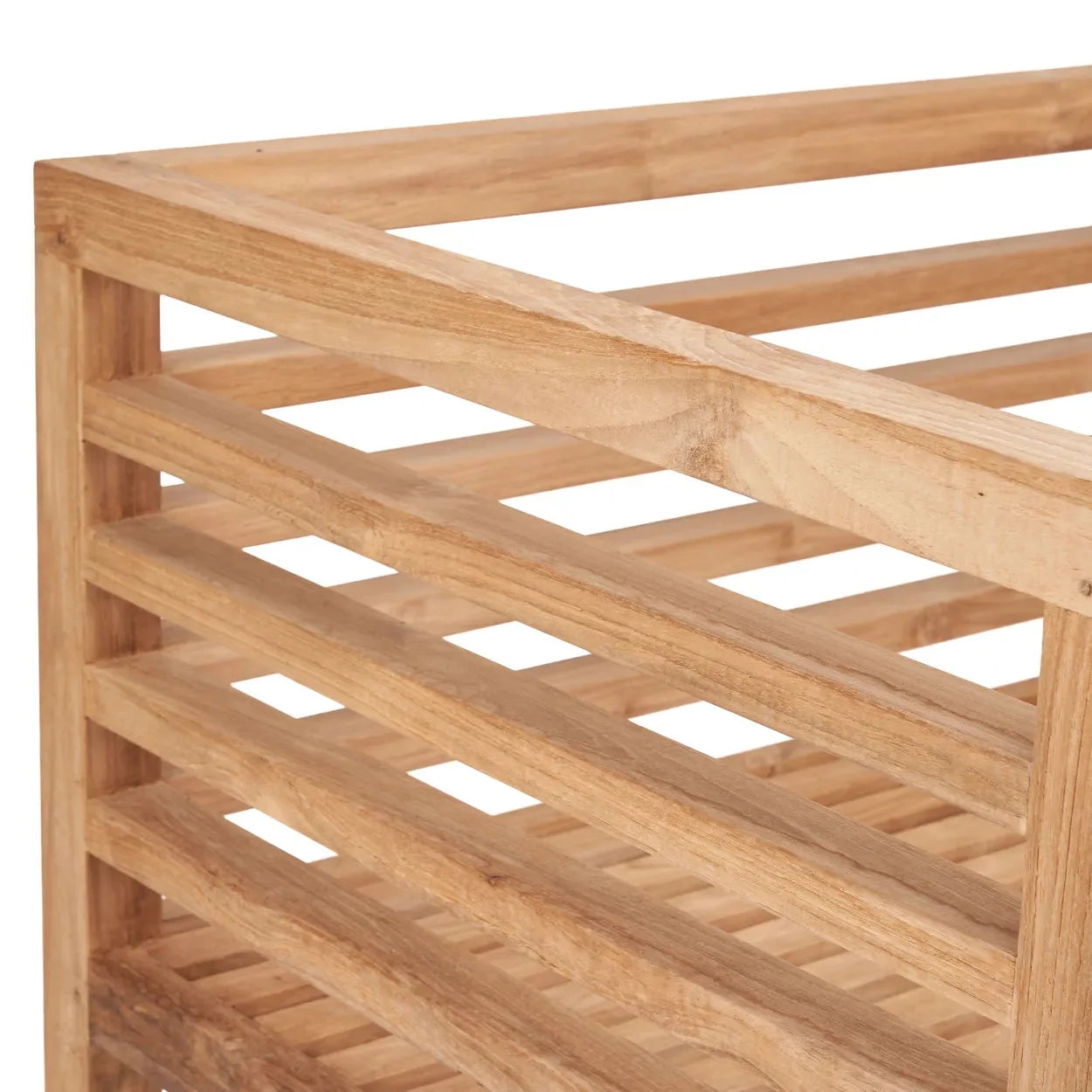 Canapé modulaire 2 places en teck recyclé naturel 160cm
