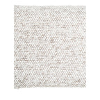 Oreiller texturé blanc cassé et gris pour le set de 2 Chaise Bouclé avec pieds noirs