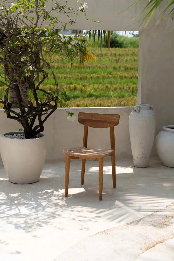 Chaise en bois avec dossier courbé pour salle à manger Matita Extérieur_40