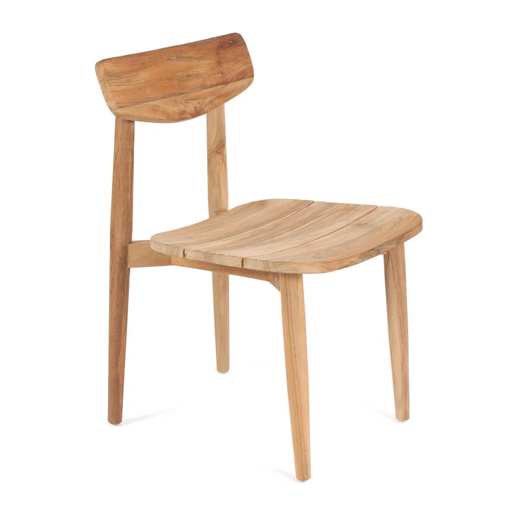 Chaise en bois avec siège et dossier courbés pour La chaise de salle à manger Matita Extérieur_40