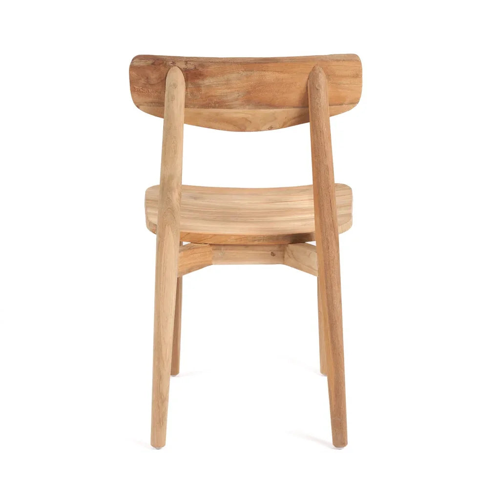 Dossier de chaise en bois pour La chaise de salle à manger Matita Extérieur 40