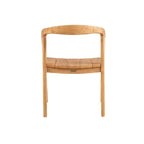 Chaise en bois avec dos courbé pour La chaise de salle à manger Nihi Oka Extérieur
