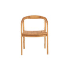 Chaise en bois avec dossier courbé pour La chaise de salle à manger Nihi Oka Extérieur