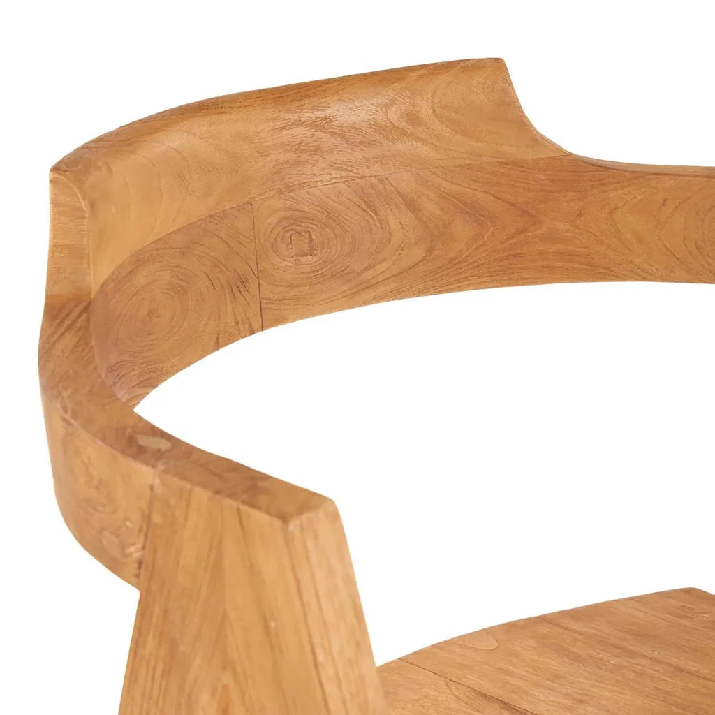 Dossier de chaise en bois pour La chaise de salle à manger Nihi Sumba Extérieur