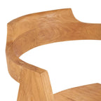Dossier de chaise en bois pour La chaise de salle à manger Nihi Sumba Extérieur
