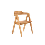 Chaise en bois avec accoudoirs pour salle à manger Nihi Sumba Extérieur