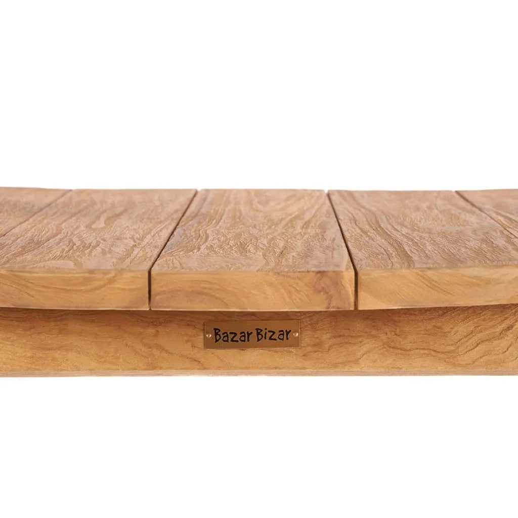 Mobilier d’extérieur en bois La chaise de salle à manger Nihi Sumba Extérieur