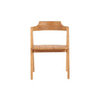 Chaise en bois avec siège tissé pour La chaise de salle à manger Nihi Sumba Extérieur