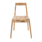 Chaise en lattes de bois pour salle à manger Paxi Naturelle extérieure