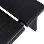 Chaise de salle à manger Sama Sama Noir avec assise en bois noir à lattes