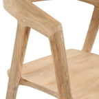 Bras et assise de chaise en bois pour La chaise de salle à manger Teluk