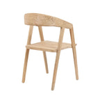 Chaise en bois avec dossier arrondi pour la salle à manger Teluk