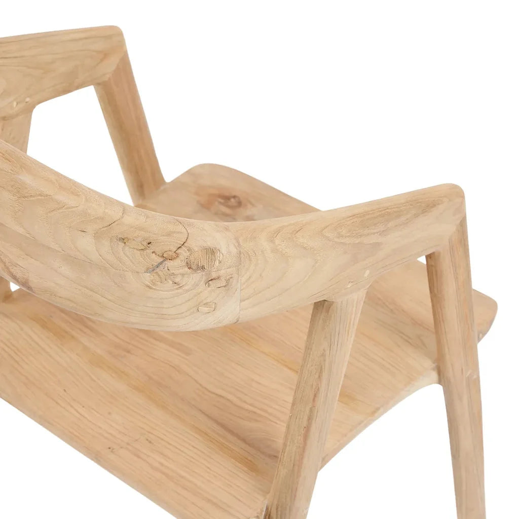 Chaise de salle à manger en bois clair La chaise de salle à manger Teluk