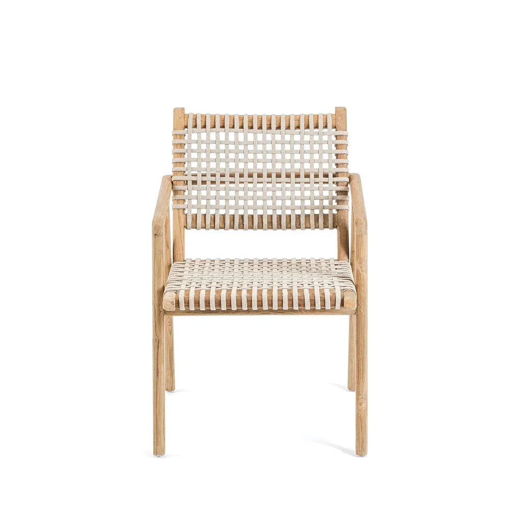 Chaise en bois tissé pour salle à manger La chaise de salle à manger Trikeri