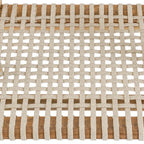 Assise tissée avec cadre en bois pour La chaise de salle à manger Trikeri