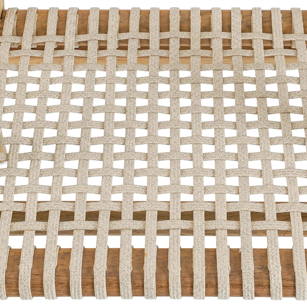 Assise tissée avec cadre en bois pour La chaise de salle à manger Trikeri