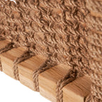 Bloc en bois et corde tissée pour La chaise de salle à manger Tugu extérieur