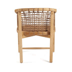 Chaise en bois tressé pour salle à manger Tugu Extérieur
