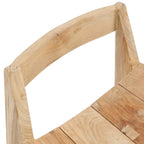 Dossier de chaise en bois pour La chaise de salle à manger Ydra Naturelle Extérieure
