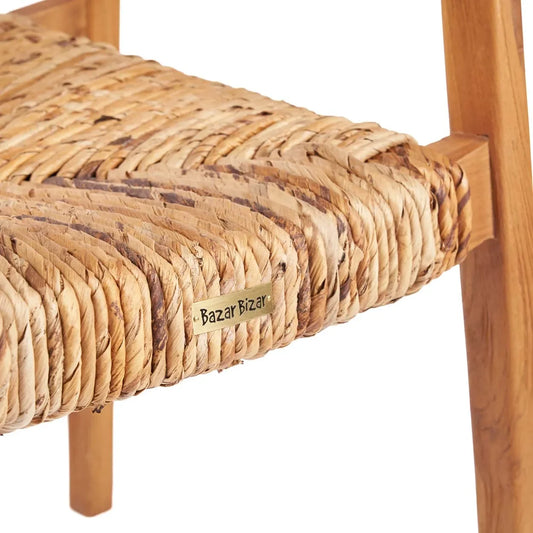 Chaise en teck empilable pour salle à manger