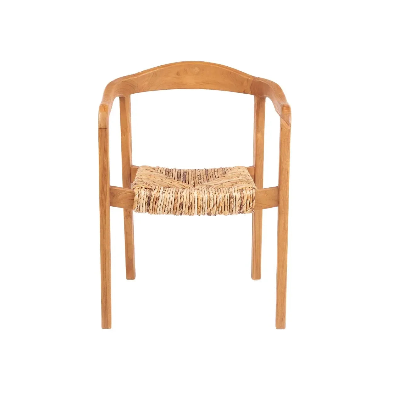 Chaise en teck empilable pour salle à manger