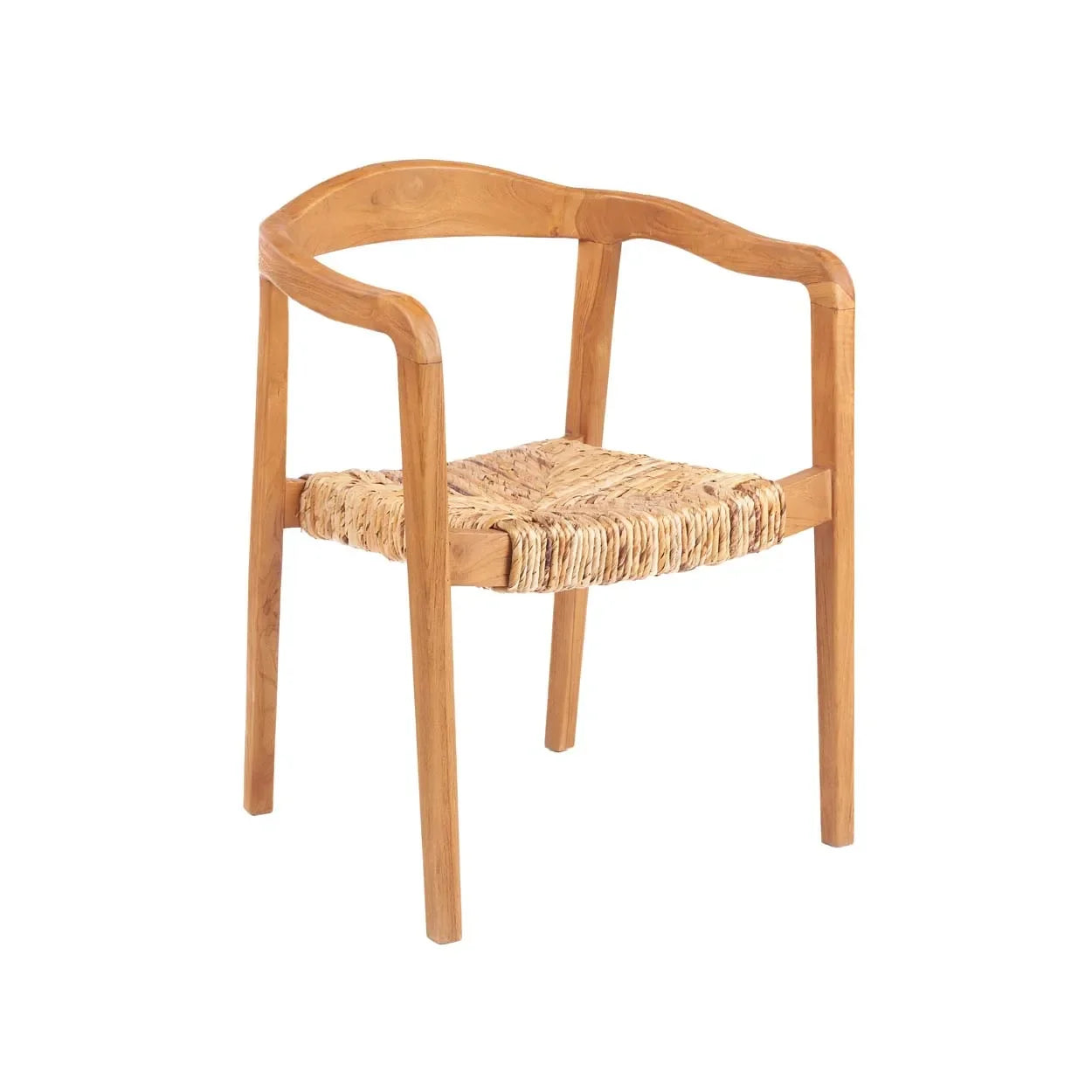 Chaise en teck empilable pour salle à manger