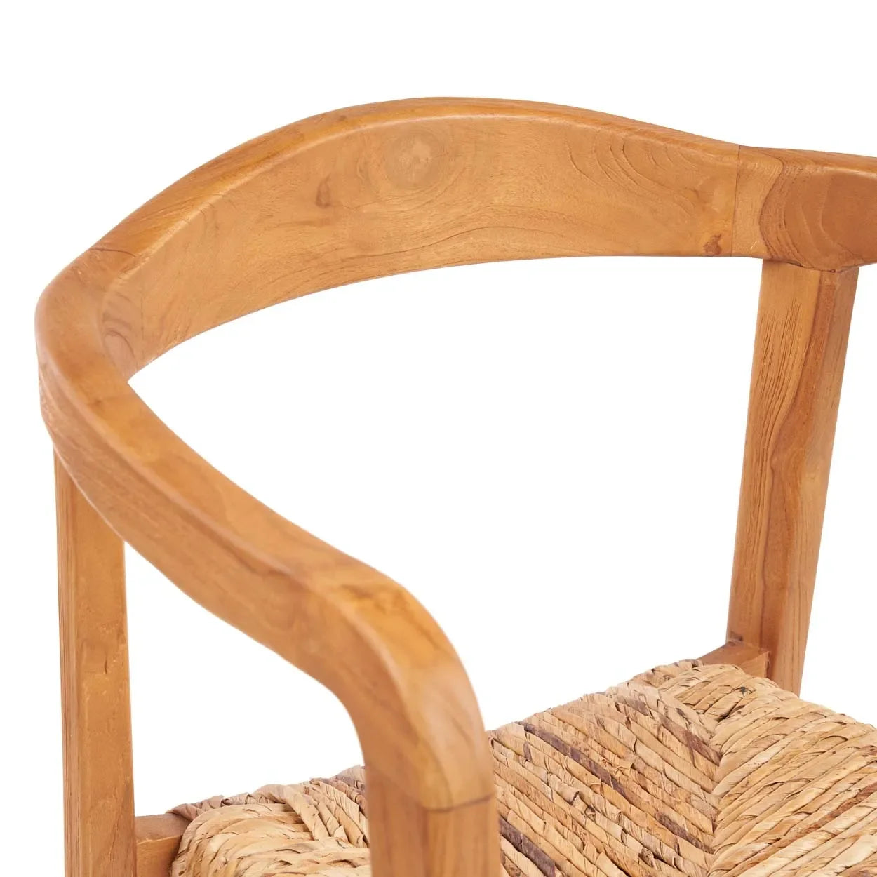 Chaise en teck empilable pour salle à manger